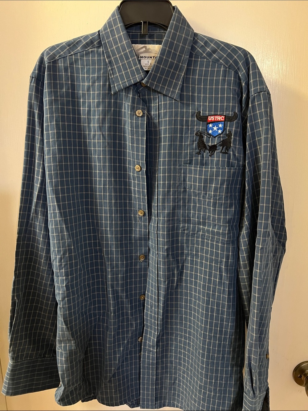 Mountainsmith Blue Windowpane Button-Down Shirt